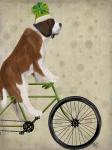 St Bernard on Bicycle