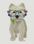 West Highland Terrier Flower Glasses