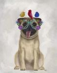 Pug and Flower Glasses