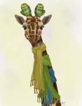 Giraffe and Scarves