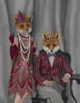 Fox Couple 1920s