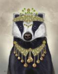 Badger with Tiara, Portrait