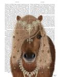 Horse Brown Pony with Bells, Portrait