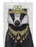 Badger with Tiara, Portrait