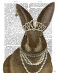 Rabbit and Pearls, Portrait