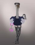 Ostrich with Kinky Boots