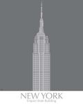 New York Empire State Building Monochrome