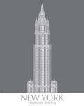 New York Woolworth Building Monochrome