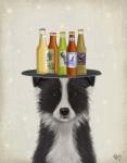 Border Collie Black White Beer Lover