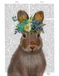 Rabbit Bohemian Book Print