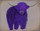 Highland Cow 5, Purple, Full