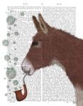 Donkey Bubble Pipe, Portrait Book Print