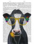 Cow and Flower Glasses Book Print