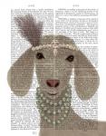 Posh White Goat Book Print