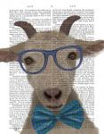 Nerdy Goat Book Print