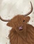 Highland Cow 1, Portrait