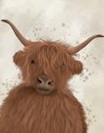 Highland Cow 8, Portrait