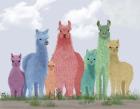 Llama Pastel Family