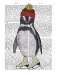 Penguin Ice Skating Book Print