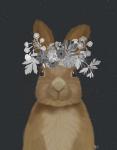 Rabbit, White Flowers