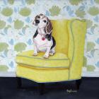 Beagle on Yellow