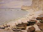 Boats on the Beach at Etretat, 1883