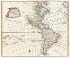 1747 Bowen Map of North America and South America