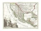 1810 Tardieu Map of Mexico, Texas and California
