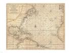 1683 Mortier Map of North America, the West Indies, and the Atlantic Ocean
