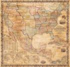 1856 Mitchell Wall Map of the United States and North America