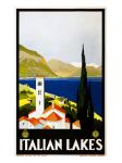 Italian Lakes, travel poster, 1930