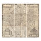 1652 Gomboust 9 Panel Map of Paris, France