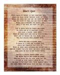 Don't Quit Poem