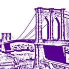 Purple Brooklyn Bridge