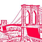 Red Brooklyn Bridge