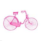 Pink On White Bicycle