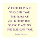 A Mother Is No One Else