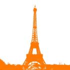 Orange Eiffel Tower