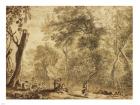 Woodland Landscape with Nymphs and Satyrs