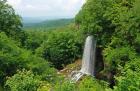 Waterfall and Allegheny Mountains