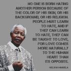 No One - Nelson Mandela Quote