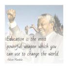 Education is the Most Powerful Weapon - Nelson Mandela Quote