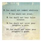 Ten Commandments 6-10