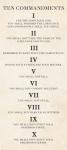 Ten Commandments - Roman Numerals