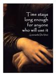 Time Stays -Da Vinci Quote