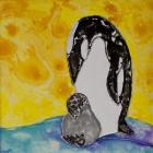 Penguins Under the Morning Sun