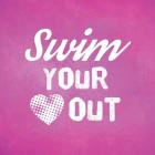 Swim Your Heart Out - Pink Vintage