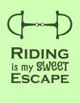Riding is My Sweet Escape - Lime
