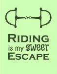 Riding is My Sweet Escape - Lime