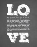 Corinthians 13:4-8 Love is Patient - Chalkboard